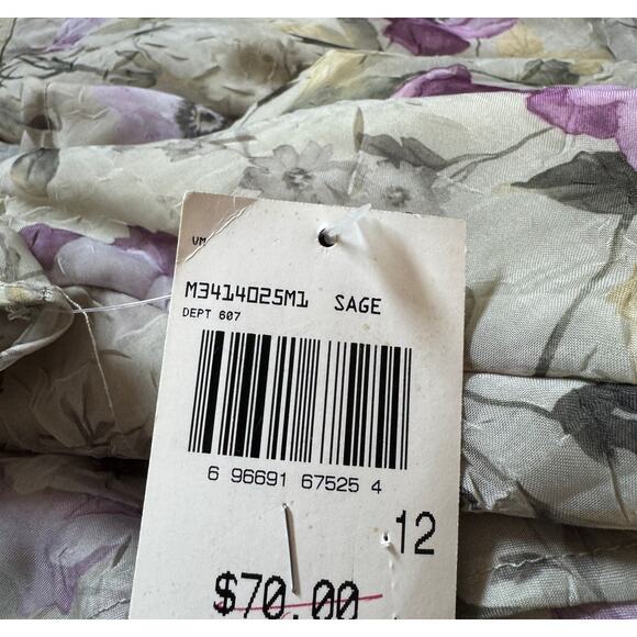 Connected Apparel Floral Maxi Dress Y2K Forest Fairy Grunge 90s Tiered Cottage - Picture 3 of 6